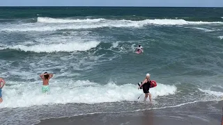Helping with a lifeguard rescue
