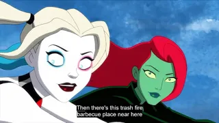 Quinn trying to get ivy to break up with kite man. Harley Quinn season 2 ep 3