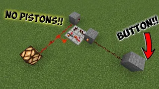 Minecraft 1.20.4 Redstone On/Off Button Tutorial NO PISTONS!!