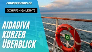 AIDAdiva - Highlights vom Schiff und Überblick - AIDA Diva - Kreuzfahrt