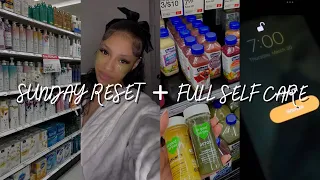 Sunday Reset + Full Self Care Day ! Waking up at 7am , cleaning , target & pampering night | Yonikka