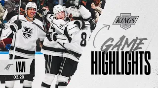 LA Kings DOMINATE Vancouver Canucks in 5-1 Win! | LAK Game Highlights