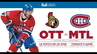 NHL 19 PS4. REGULAR SEASON 2018-2019: Ottawa SENATORS VS Montreal CANADIENS. 12.04.2018. (NBCSN) !