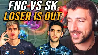 ELIMINATION MATCHES ARE GETTING WILD - SK vs FNC | LEC 2024 Winter Playoffs w/ The Boys