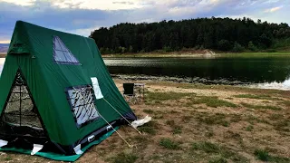 A one-night camp alone in perfect nature