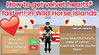 How to get velvet hearts* Wild Horse Islands Roblox