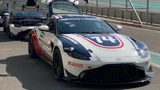 2022 Onboard Lap - ASTON MARTIN Vantage GT4 - Yas Marina Circuit North Corkscrew