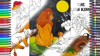 How to Draw Lion King Simba Coloring Pages for Children SPEED DRAWING SCAR Disney The Lion King 2019