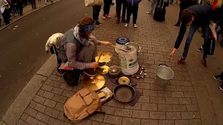 Street drummer in Camden Town