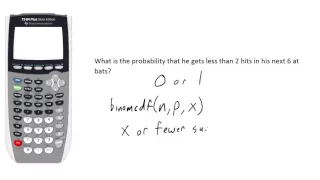 Binomial Distribution with Cumulative Probabilities on a TI 83 84 HD