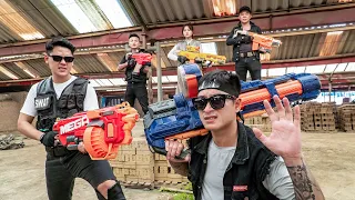 LTT Game Nerf War : Warriors SEAL X Nerf Guns Fight Crime Mr Zero Scazy Fugitive Band Of Robbers 2