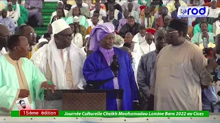 SERIGNE MODOU KARA MBACKE GRANDES JOURNÉE CULTURELLE S MOUHAMADOU LAMINE BARA  2022 AU CICES