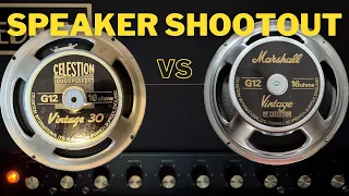 Celestion Vintage 30 (UK) vs Marshall G12 Vintage speaker - FRIEDMAN BE100 DELUXE playthru