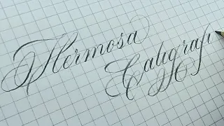 ✔ Hermosa Caligrafía Inglesa con Lápiz | APRENDE A HACER FLORITURAS | Pablo Bermúdez