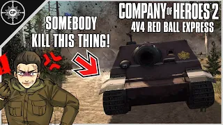 Sturmtiger the Invincible | 4v4 Red Ball Express | COH2 Co(less)-Cast #31
