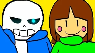 Glitchtale - САНС ПРОТИВ ЧАРЫ! [Undertale - Андертейл Гличтейл]