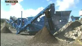 Powerscreen® XH500SR Mobile Impact Crusher crushing recycled waste concrete