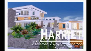 Hillside Mega Luxury Modern Mansion | Stop Motion | NOCC| 64*64| THE SIMS 4 |