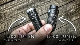 1,500 Lumen Thrunite T1 vs. Olight S1R Baton II