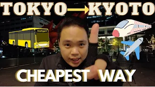 THE CHEAPEST WAY TO GO TO KYOTO (TOKYO to KYOTO/OSAKA) | Rics in Japan