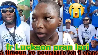 😭 fr Luckson Zòn Pa fè moun ansanm ak timoun yo oblije pran lari a pou mande yon ti chans 😢 se grav