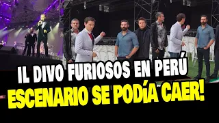 IL DIVO CANCELA CONCIERTO EN PERÚ POR EL FRÁGIL ESCENARIO Y POCO RESISTENTE