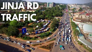 Jinja Road Traffic on A Rainy Day