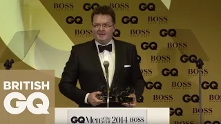 Ewan Venters Accepts Innovator Of The Year Award | Men Of The Year Awards 2014 | British GQ