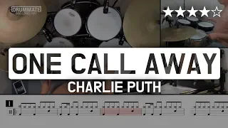 [Lv.14] One Call Away - Charlie Puth (★★★★☆) Pop Drum Cover (Score, Lessons, Tutorial) | DRUMMATE