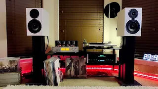 [ Richard Marx - Right here waiting ] LP Vinyl. Analogue. Wharfedale bookshelf speakers. Tube amp