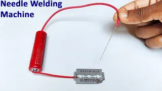 How To Make Simple Needle Welding Machine At Home With Blade | Diy 12V Welding Machine