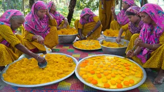 Eggs Pumpkin Recipe - Mishti Kumra & Fried Eggs Gravy Cooking - Scrambled Eggs Curry for Villagers