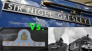 Tornado vs. Sir Nigel Gresley- Whistle Match!