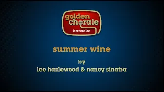 lee hazlewood and nancy sinatra - summer wine (karaoke)