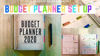 2020 Budget Planner Set up AND Walk Through| Erin Condren Deluxe Monthly