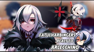 Fatui Harbingers react to Arlecchino/The Knave ‖Genshin impact ‖