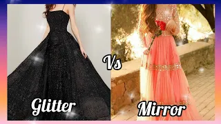 💕Glitter 🎆🥰vs💖 mirror😘/gown👗/heels👠/hairpins👩/nail💅/makeup💄/bedroom🛏#cutegirl