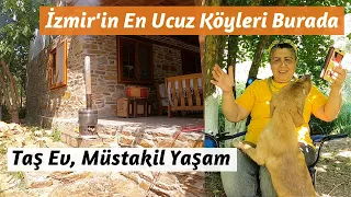 The Cheapest Villages of Izmir are Here | Village Life: STONE HOUSE, DETACHED LIFE | Move to Village
