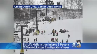 Ski Lift Malfunction Injures 5 People Leaving 50 Stranded