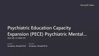 Webinar: Psychiatric Education Capacity Expansion - Psychiatric Mental Health Nurse Practitioner