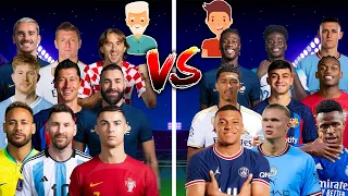 Old Players Legends 🆚 New Players Legends !🔥💪(Ronaldo, Messi, Mbappe, Haaland)