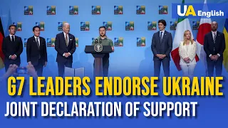 Joint Declaration of Support: security guarantees for Ukraine. Zelenskyy, Biden speak to G7 leaders