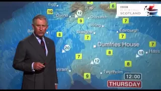 Prince Charles presents the weather forecast - BBC Scotland