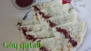 Hazır lavaşdan göy qutabın hazırlanması | Gutab - Azerbaijani Herb-Stuffed Flatbread