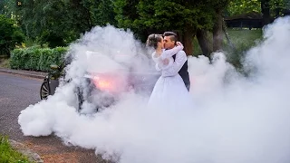 BMW M5 Wedding Burn Out