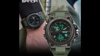 SANDA Brand G Style Men Digital Watch Shock Military Sports Watches