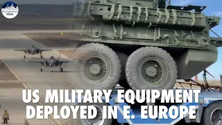 US F-35 fighter jets, military vehicles, arriving at Romania amid Russia-Ukraine crisis