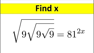 A Nice Square Root Math Simplification || Olympiad || Find X || How to Solve @TheMathScholar23
