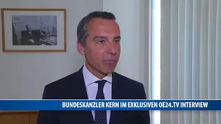 Bundeskanzler Kern im exklusiven oe24.TV.Interview