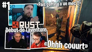 Michou se fait tirer dessus par surprise, on sursaute 😂 ! - Aventure Rust #1